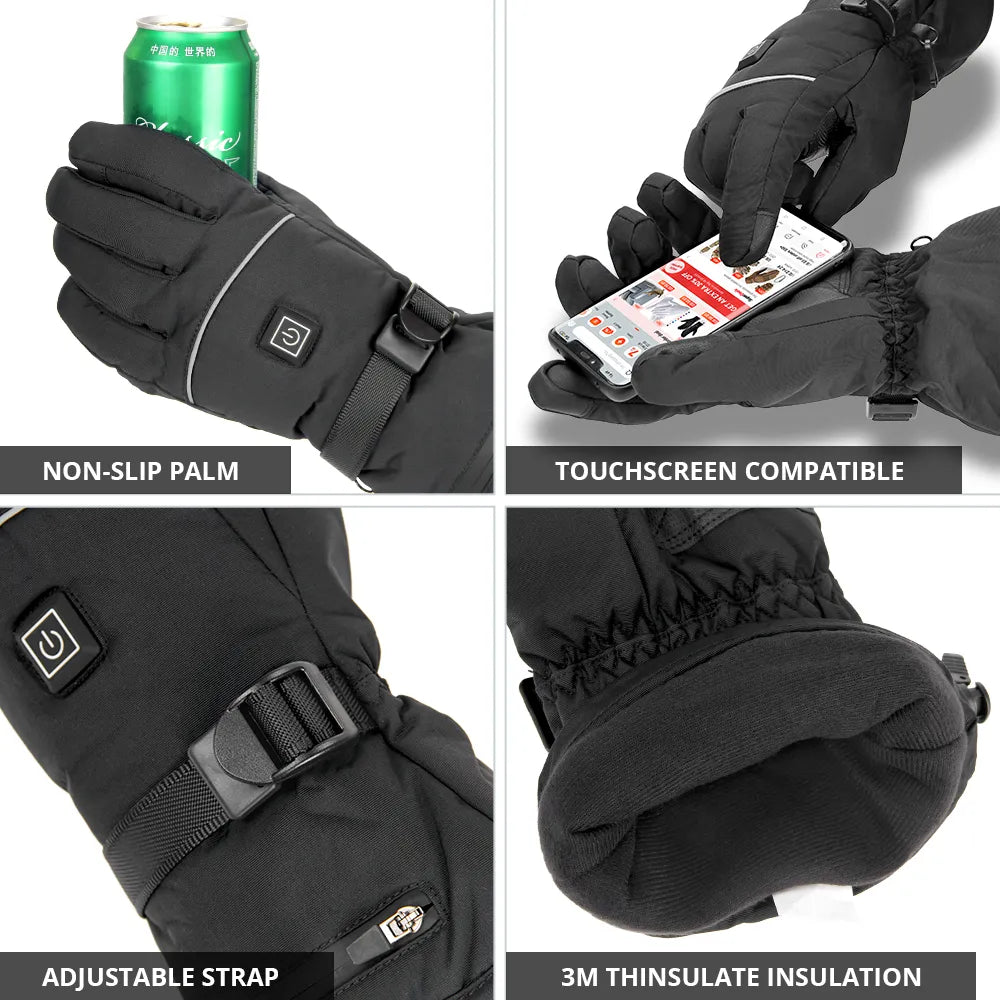 Rechargeable Heated Gloves for Winter Activities