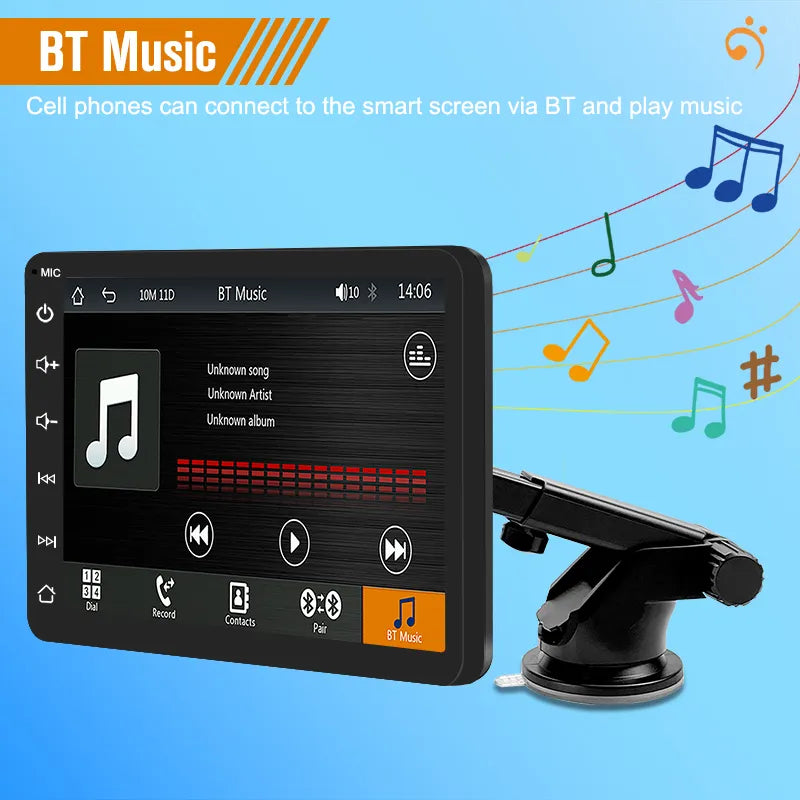 7-inch Car Multimedia Touch Screen Stereo with Wireless Apple CarPlay and Android Tablet