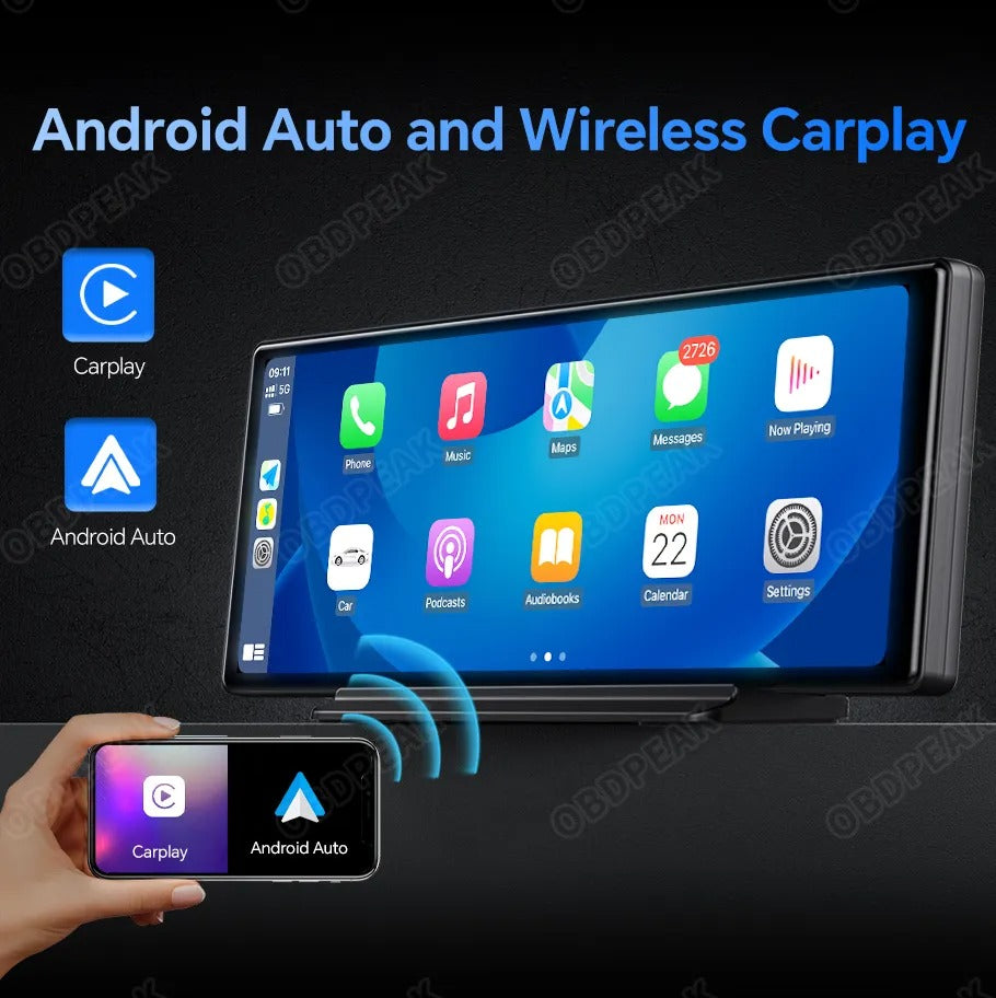 T30 10.26 Inch Android 12 Car Dash Cam Carplay Android Auto