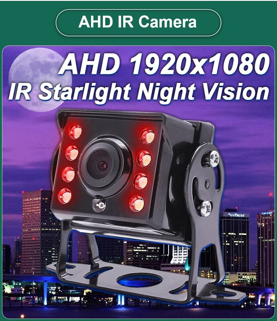 10.36 Inch 4-Channel Blind Spot BSD Alarm Onboard DVR - 4 AHD 1080P Parking Cameras